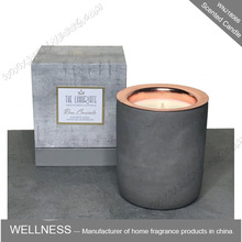Modern Design Cement soy scented candle jar for Home Decor