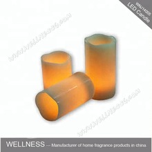 Battery Powered LED Slim Pillar Wax Candles Flameless Candles